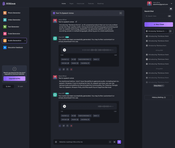 Chat example Image